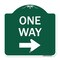 Signmission Designer Series One Way Right Arrow, Green & White Aluminum Sign, 18" x 18", GW-1818-23521 A-DES-GW-1818-23521 - alternate 1